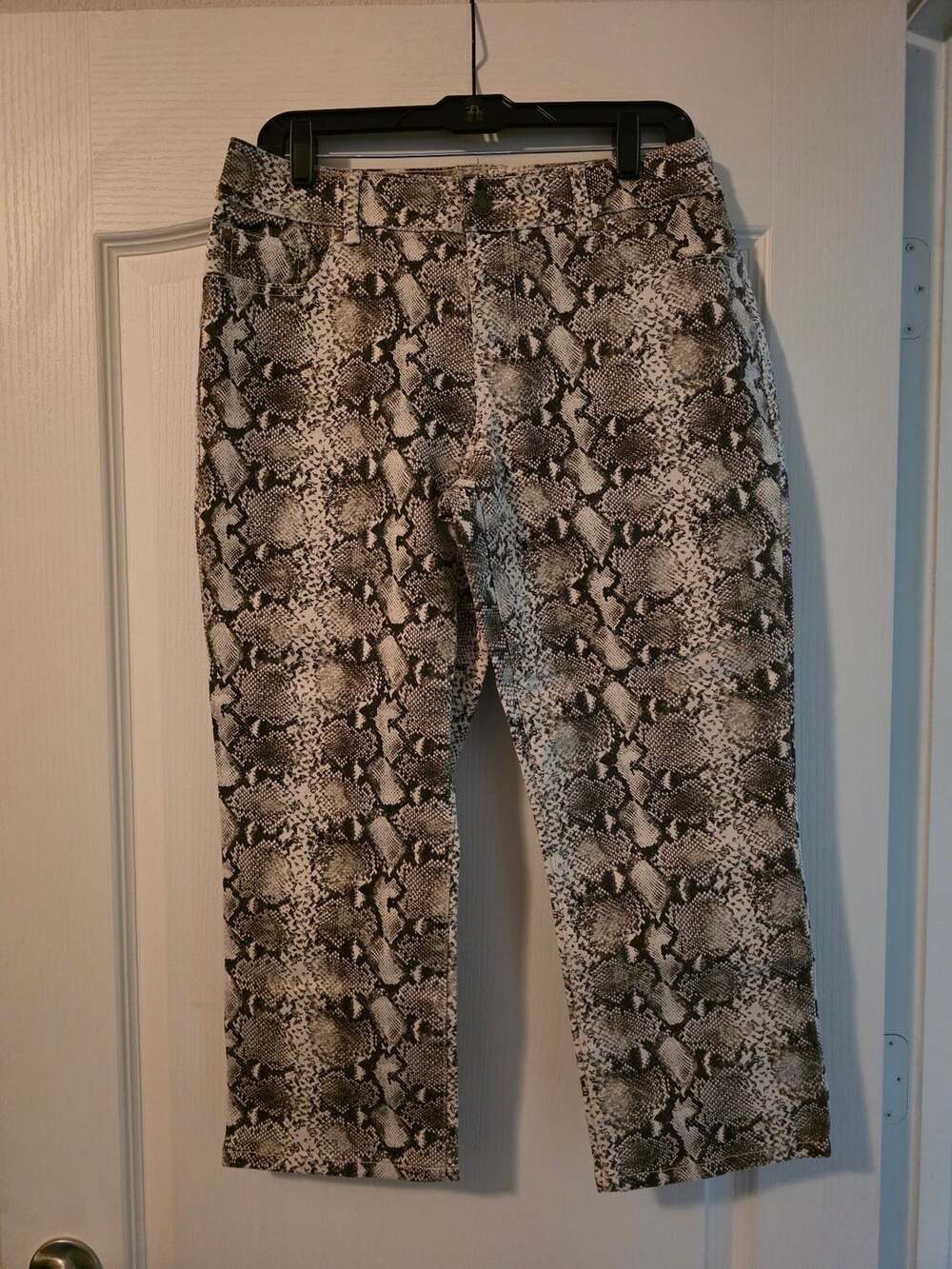 Additions By Chico's Snake Print Denim Jeans Pants Size 1